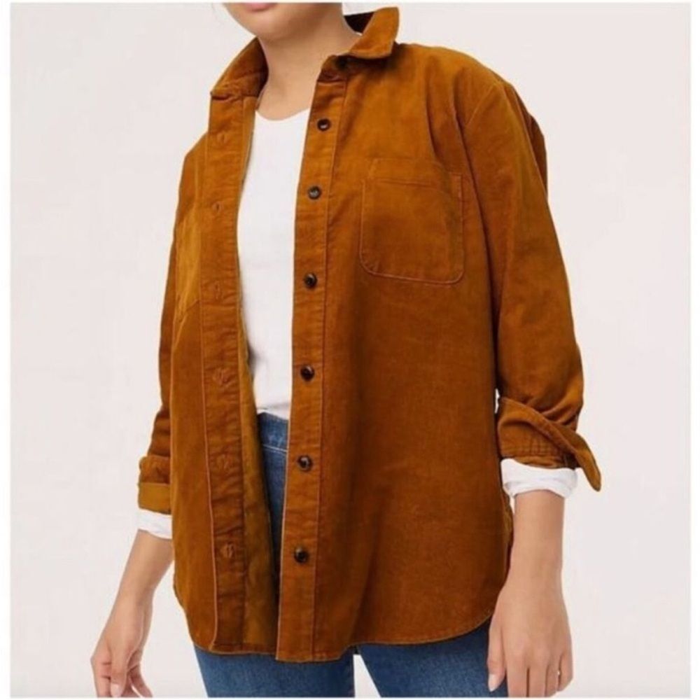J Crew Brown Corduroy Shacket